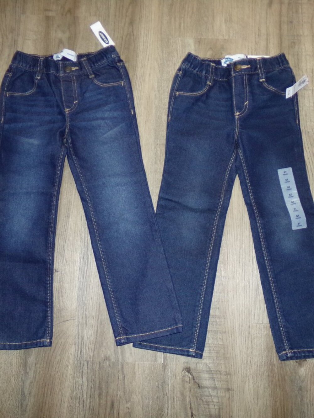 lot kids Old Navy pull on straight jeans sz 5t